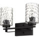 Livvy 2 Light 15 inch Matte Black Vanity Light Wall Light