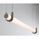 Sorelle LED 58 inch Dark Bronze Linear Chandelier Ceiling Light