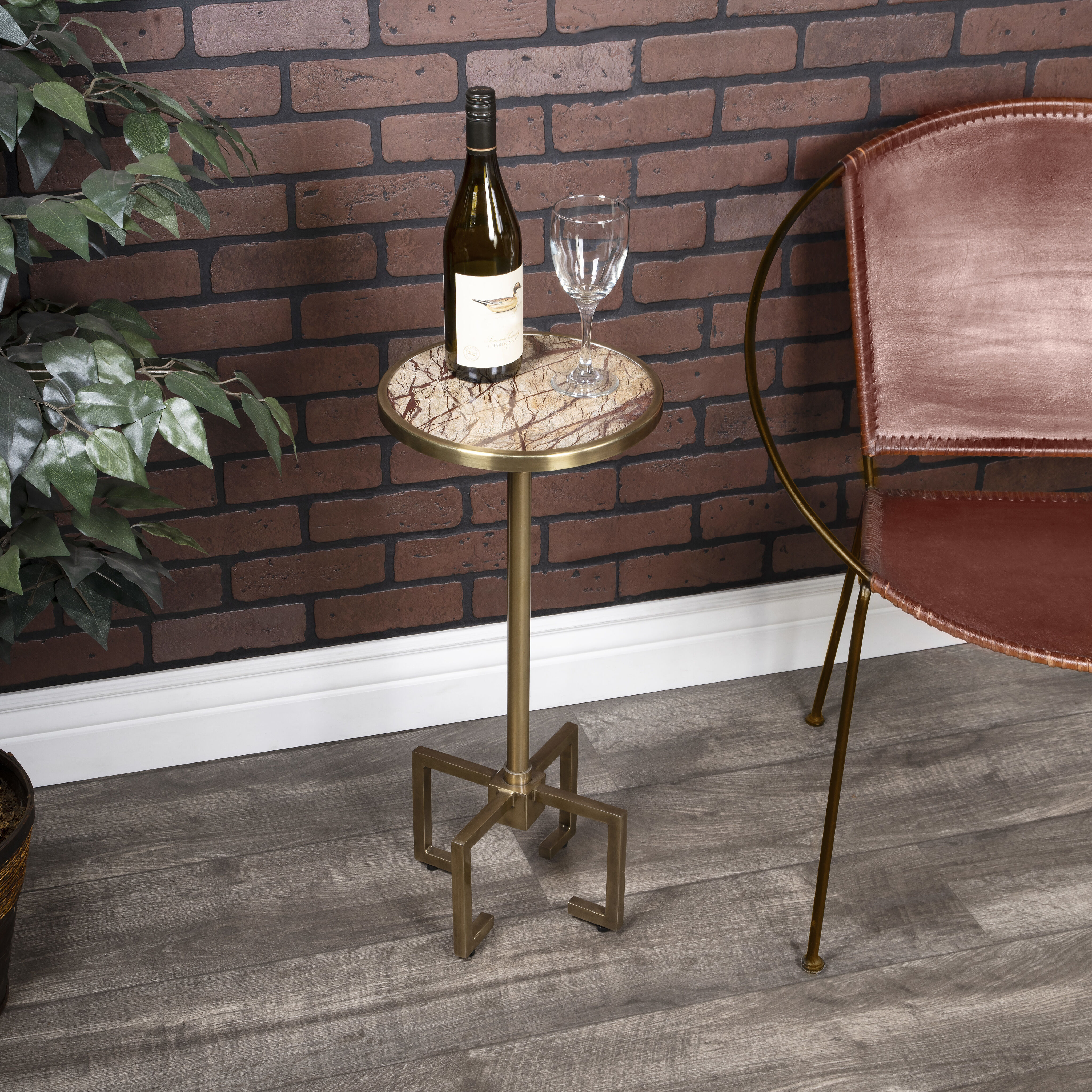 Mash Metal & Marble End or Side Table