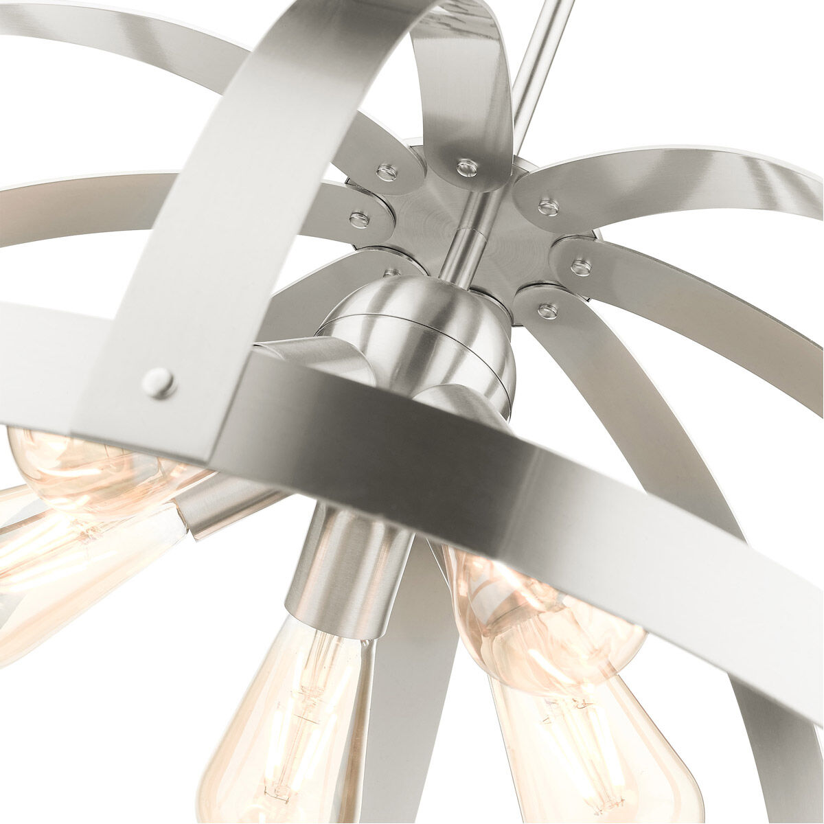 Stoneridge 5 Light 24 inch Brushed Nickel Pendant Chandelier Ceiling Light