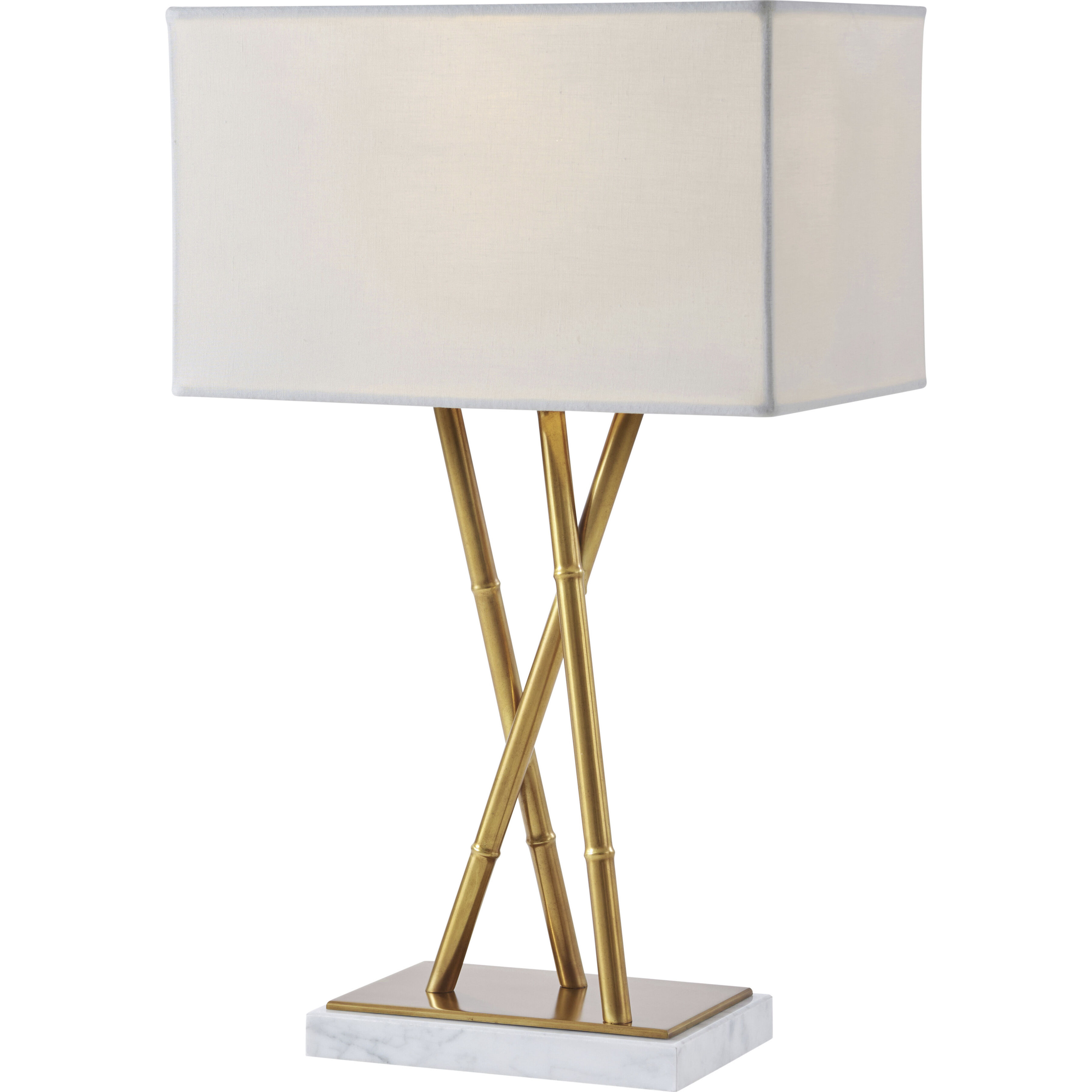 Kesden 27.5 inch Brass Bamboo Table Lamp Portable Light, Trio, TA Illuminations