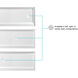Laredo Glossy White Shower Base in 60 x 30 Center Drain