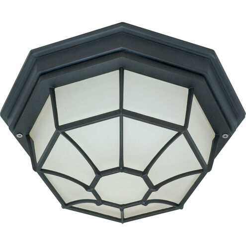 Brentwood 1 Light 11 inch Textured Black Outdoor Flushmount