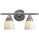 Diamante 2 Light 18 inch Chrome Vanity Light Wall Light