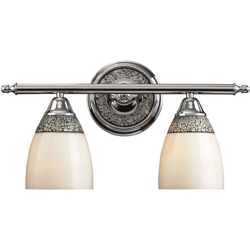 Diamante 2 Light 18 inch Chrome Vanity Light Wall Light