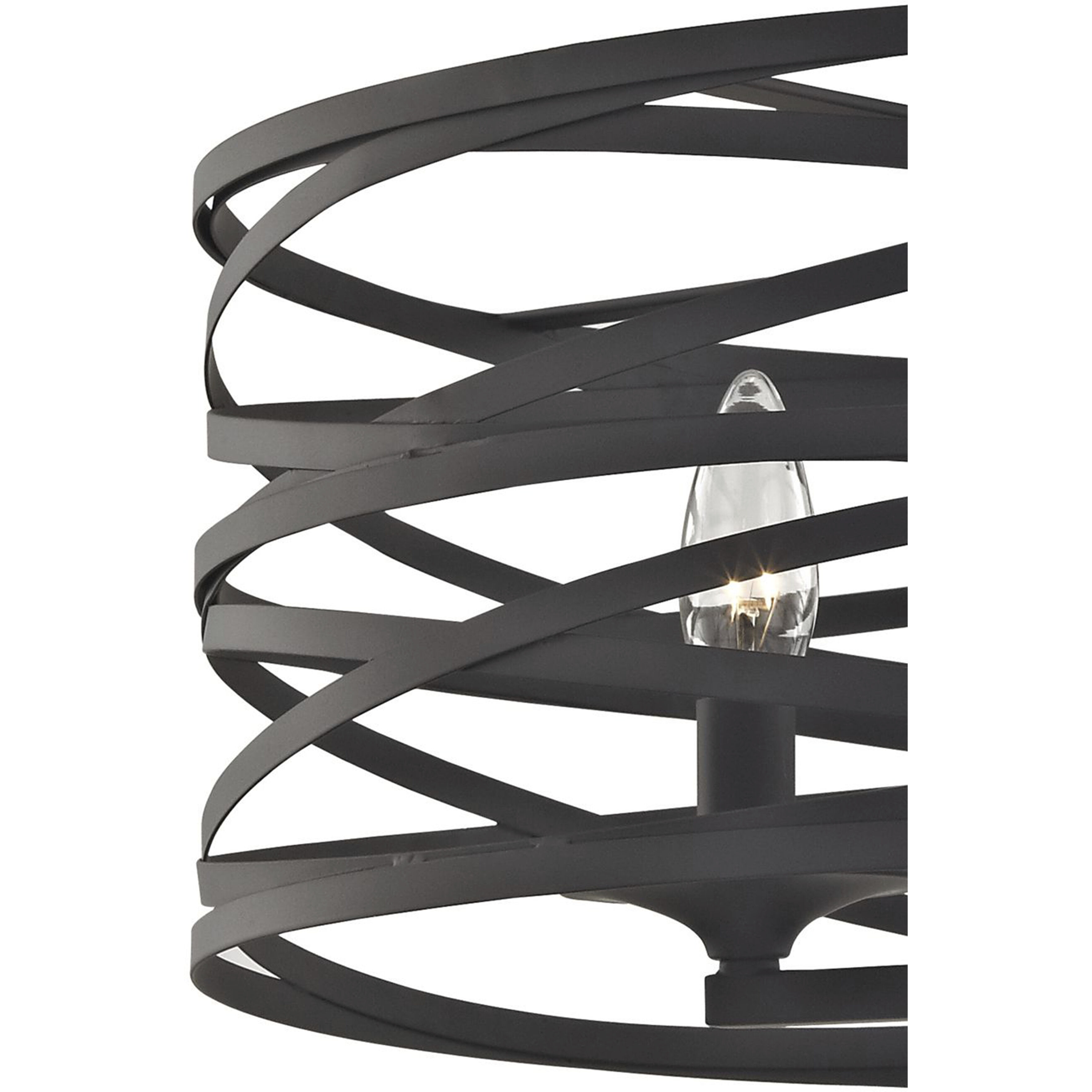 Vorticy 4 Light 20 inch Oil Rubbed Bronze Chandelier Ceiling Light