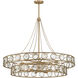 Cologne 12 Light 38 inch Opulent Gold Pendant Ceiling Light