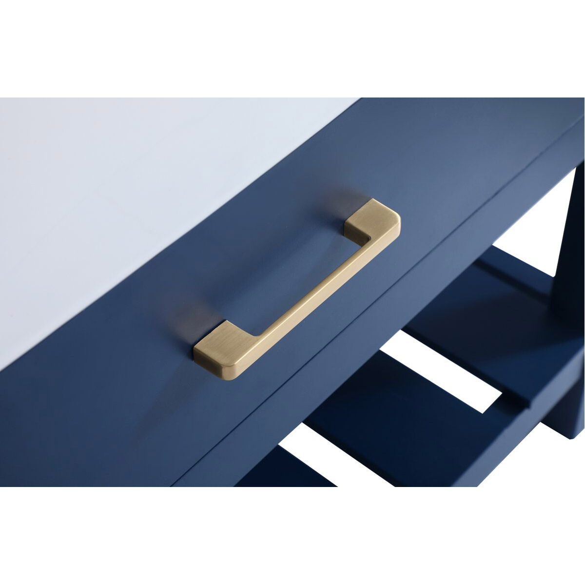 Clement 36 X 22 X 34 inch Blue Bathroom Vanity Cabinet