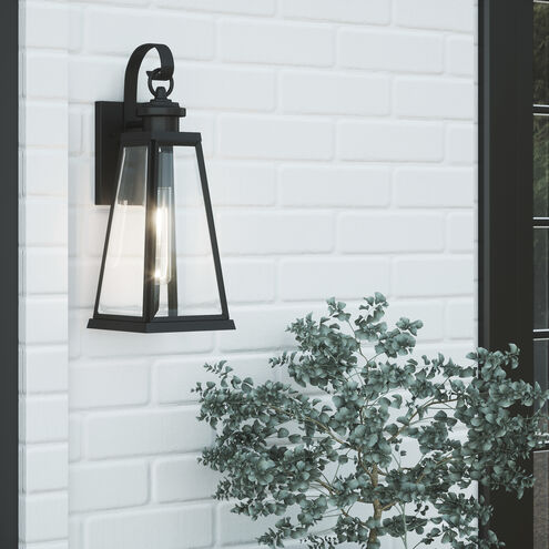 Paxton 1 Light 18 inch Matte Black Outdoor Wall Lantern
