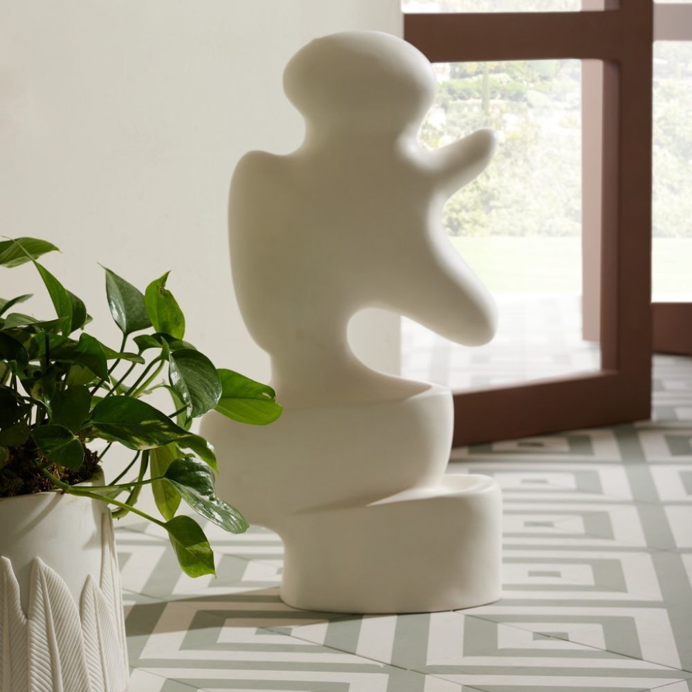 Mello Matte White Plaster Sculpture