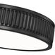 Stari LED 12.75 inch Matte Black Flush Mount Ceiling Light