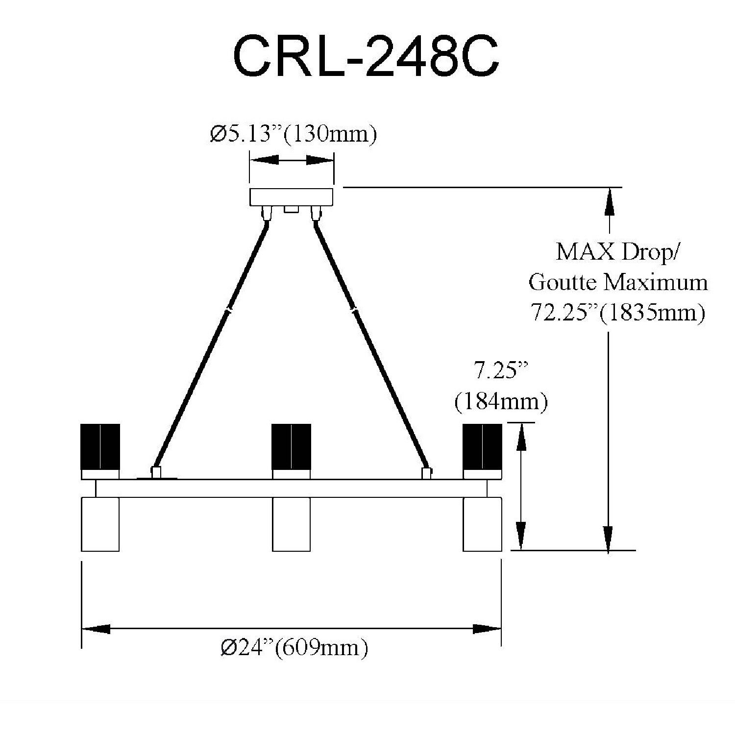 Cerelia 8 Light 24 inch Matte Black Chandelier Ceiling Light