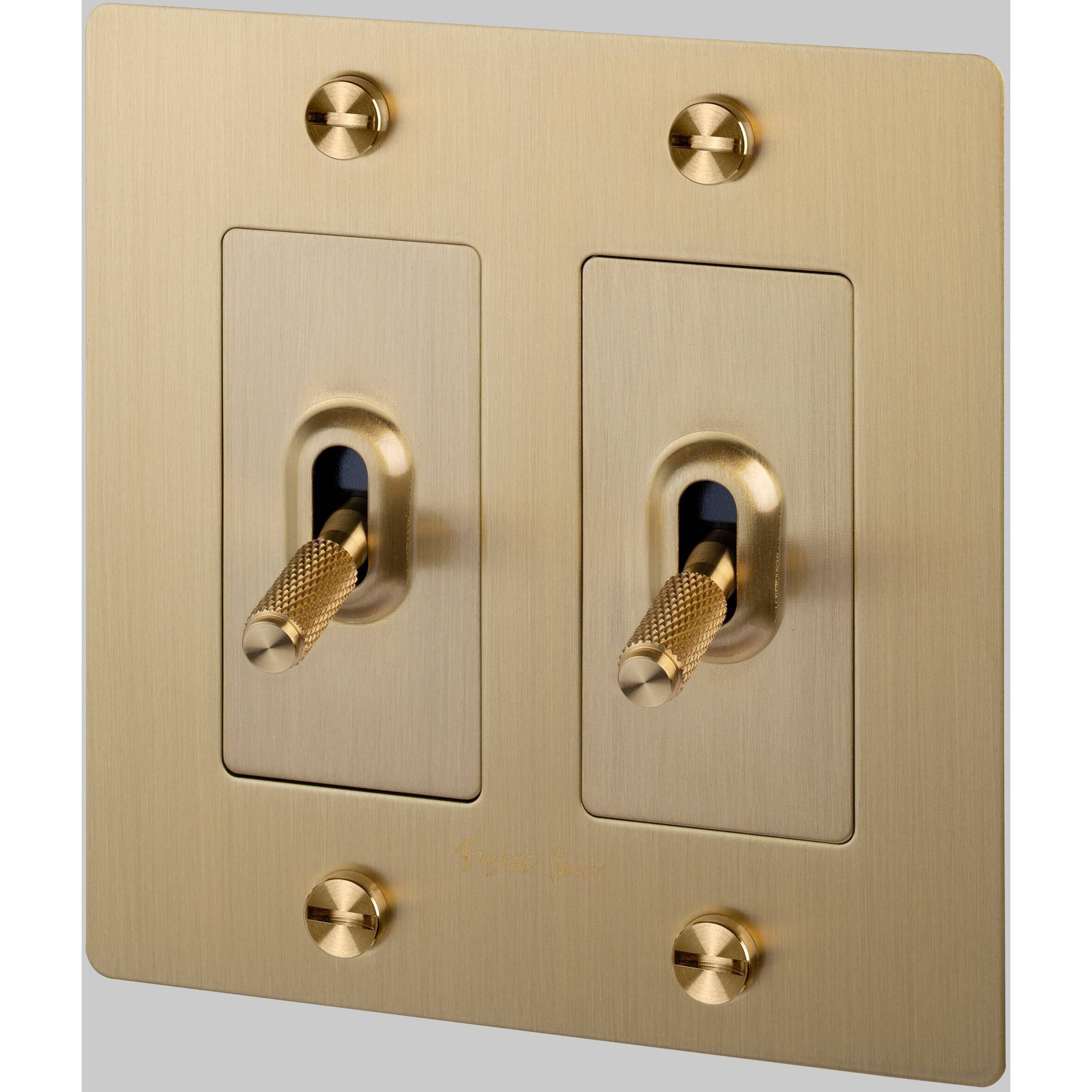 2G Toggle 120-277 Brass Light Switch