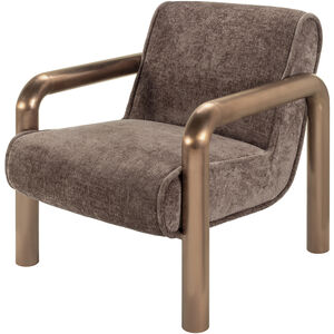 Magnus Medium Brown / Metallic - Brass Accent Chairs