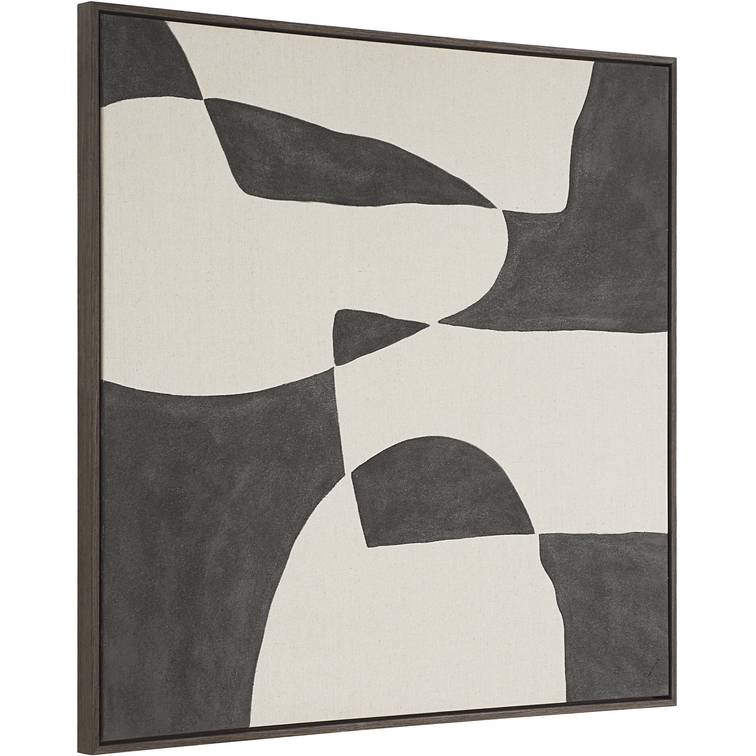 Altino Beige and Brown Canvas Art