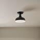 Sisu LED 8 inch Black Semi Flush Mount Ceiling Light