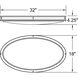 Solero III LED 18 inch Bronze Flush Mount Ceiling Light
