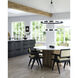 Rezz LED 35.5 inch Black Chandelier Ceiling Light