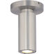 Caliber LED 2.63 inch Brushed Aluminum Flush Mount Ceiling Light, dweLED