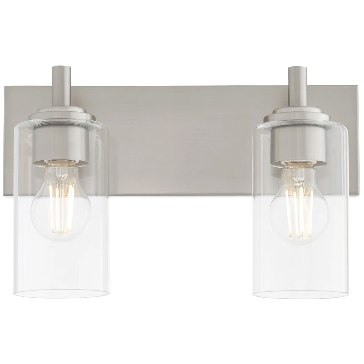 Fallstaff 2 Light 14.5 inch Satin Nickel Vanity Light Wall Light