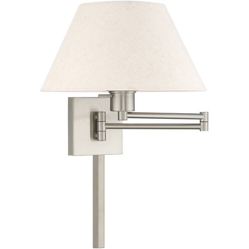 Allison 25 inch 100.00 watt Brushed Nickel Swing Arm Wall Lamp Wall Light
