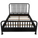 Bachelor Hand Rubbed Black Bed, Eastern King