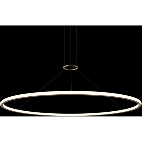 Luna LED 62 inch Painted Brass Pendant Ceiling Light