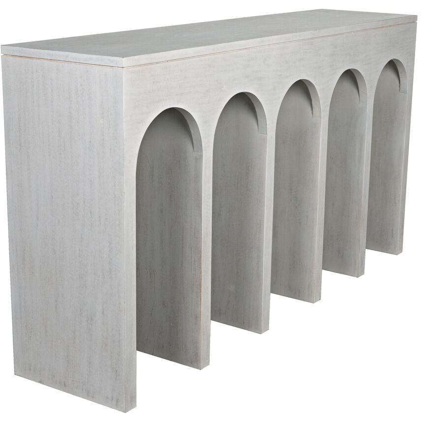 Bridge 59 X 14 inch White Wash Console