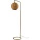 Maeve 60 inch 100.00 watt Antique Brass Floor Lamp Portable Light
