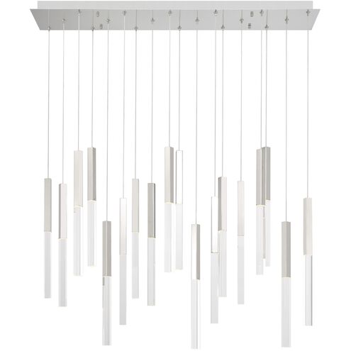Benicio LED 9.75 inch Polished Nickel Chandelier Ceiling Light