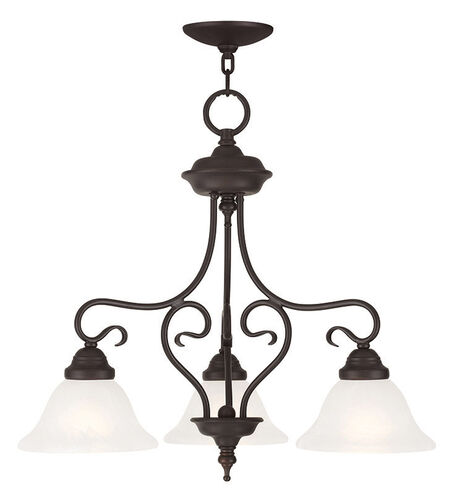 Coronado 3 Light 24 inch Bronze Convertible Dinette Chandelier/Ceiling Mount Ceiling Light