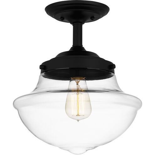 Wrede 1 Light 11.75 inch Matte Black Semi-Flush Mount Ceiling Light