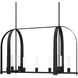 Triomphe 9 Light 41 inch Black Linear Pendant Ceiling Light