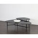 Kiernan 39.5 X 28 inch Black / Matte Black Side Table