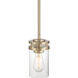 Lunden 1 Light 4 inch Modern Gold Mini Pendant Ceiling Light