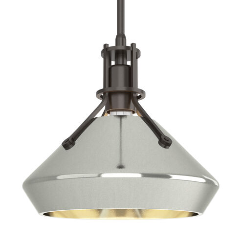 Henry 1 Light 10 inch Oil Rubbed Bronze and Sterling Pendant Ceiling Light in Oil Rubbed Bronze/Sterling