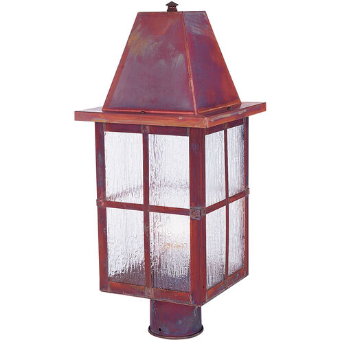 Hartford 1 Light 20.25 inch Pewter Post Mount in Almond Mica