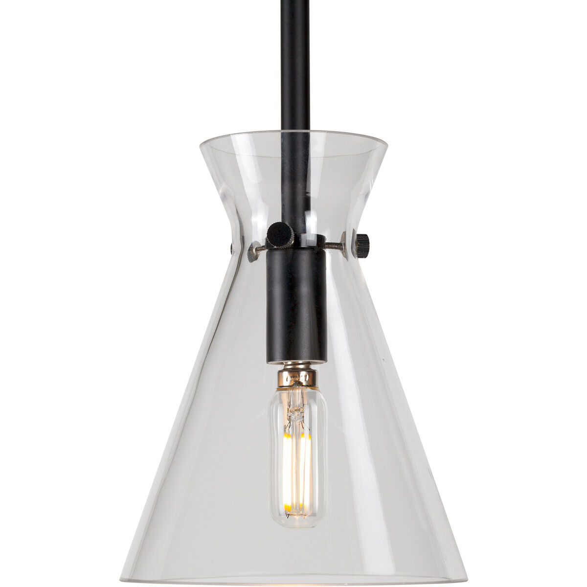 Beaker 1 Light 6 inch Black Pendant Ceiling Light