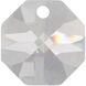 Vermeer Island Light Ceiling Light in Chrome, Firenze Clear