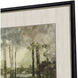 Sunset Pond Green and Beige and Brown Framed Art