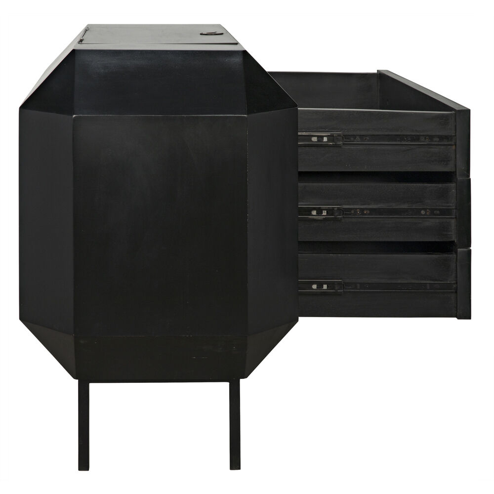 Rhiana Hand Rubbed Black Dresser