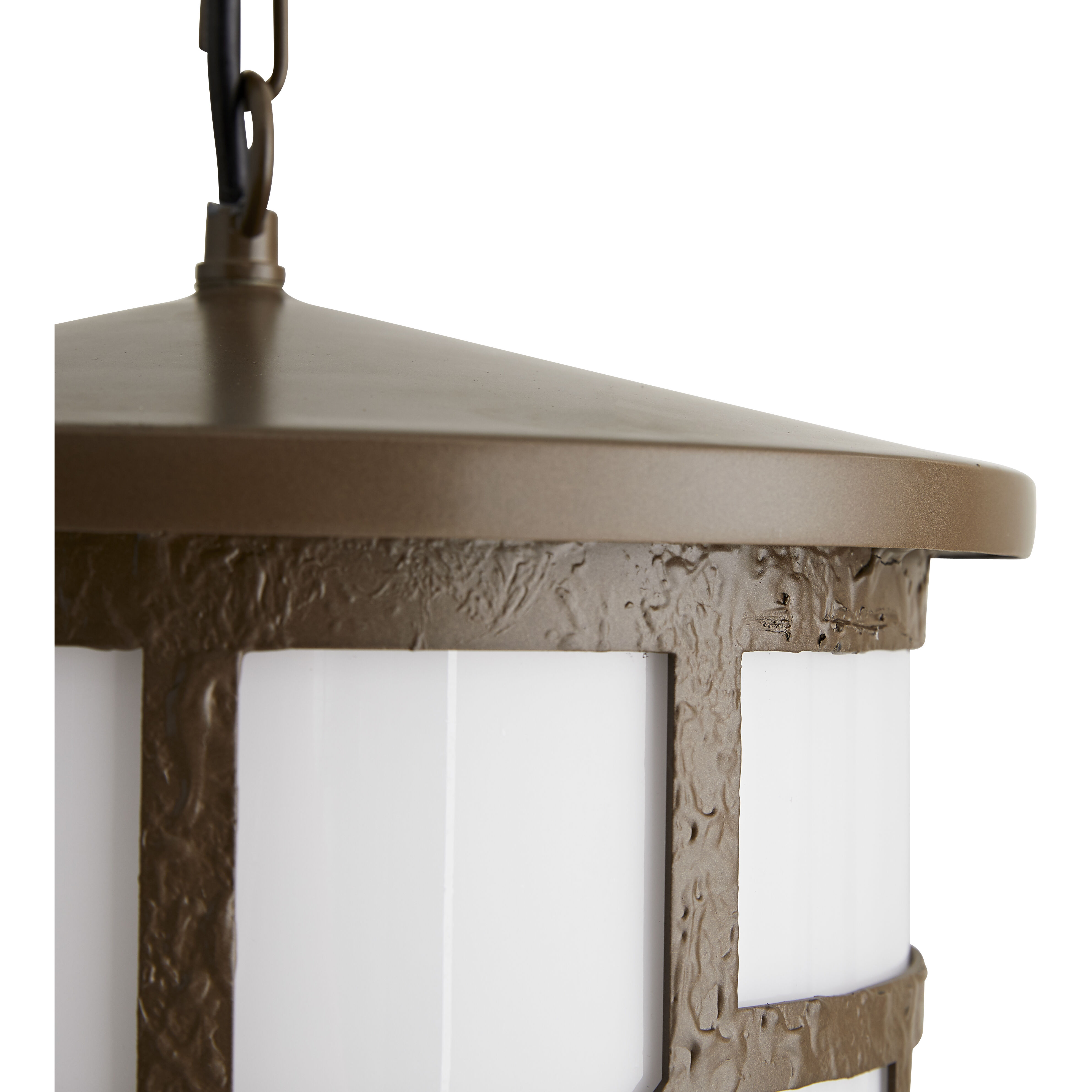 Shani 3 Light 13.5 inch Aged Brass Outdoor Pendant