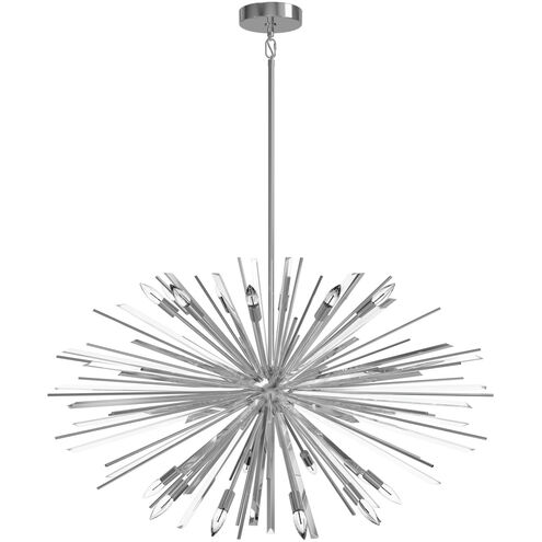 Palisades Ave. 18 Light 60 inch Chrome with Clear Glass Chandelier Ceiling Light