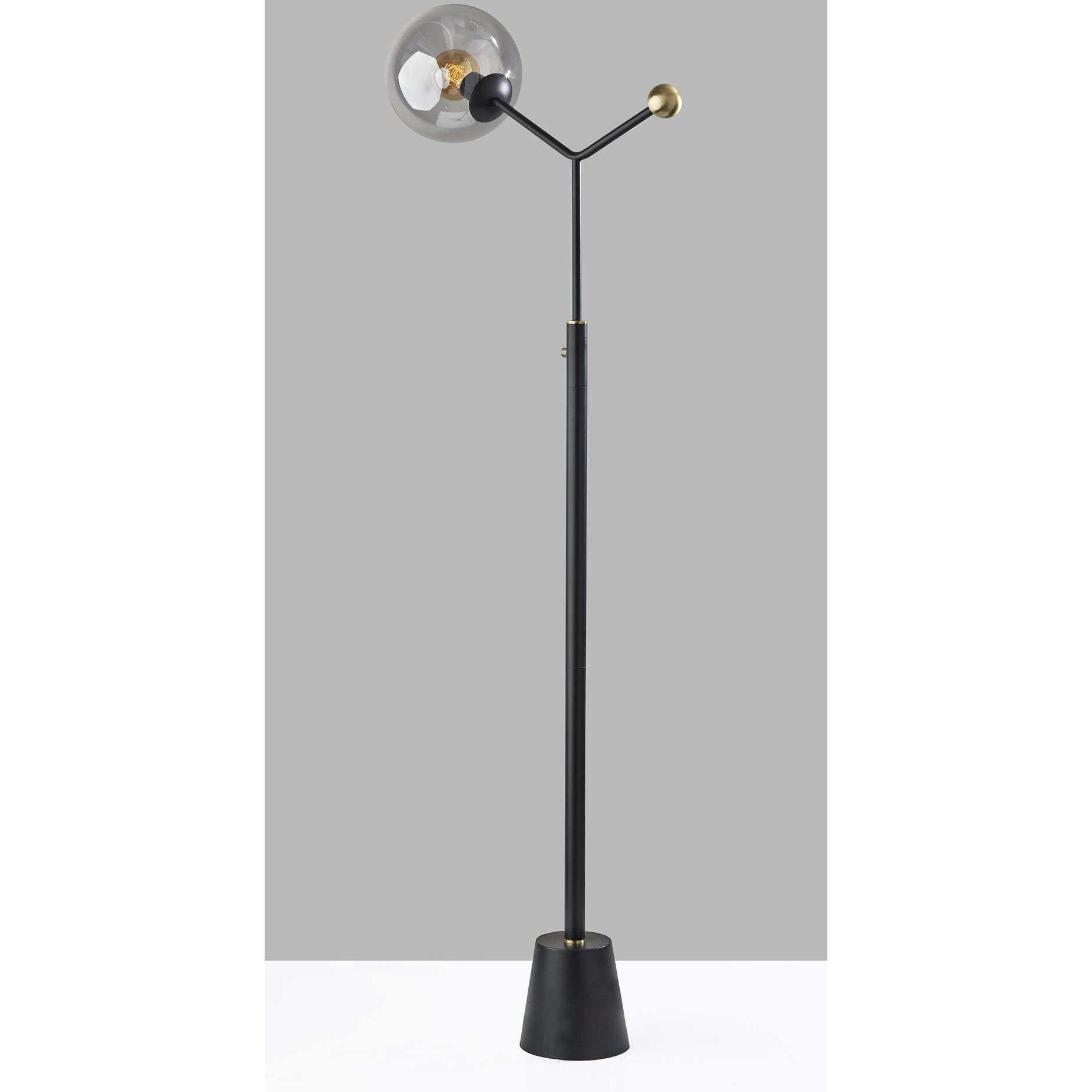 Dusk 62 inch 40.00 watt Black Floor Lamp Portable Light