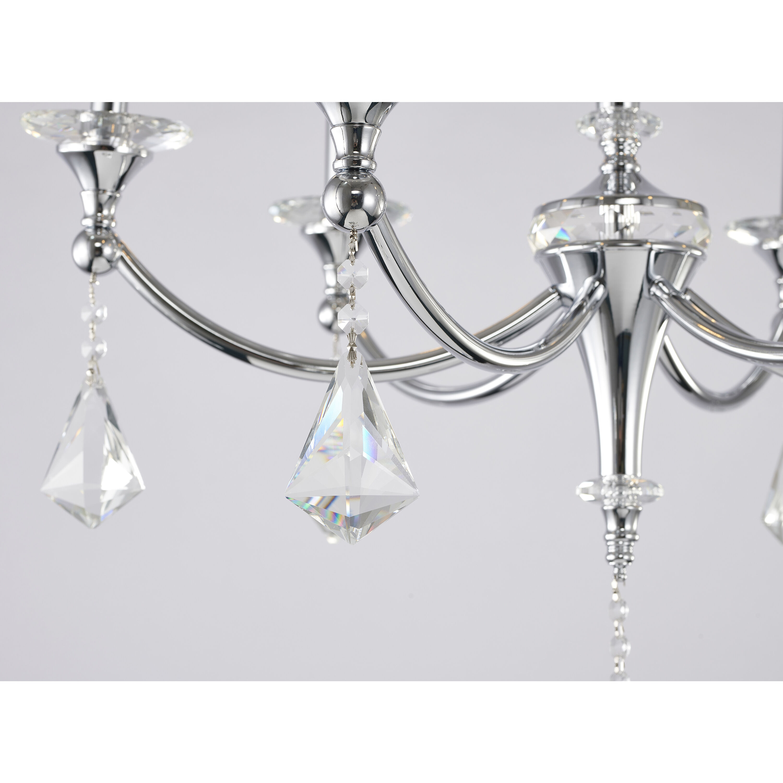 Canada 6 Light 27 inch Chrome Chandelier Ceiling Light