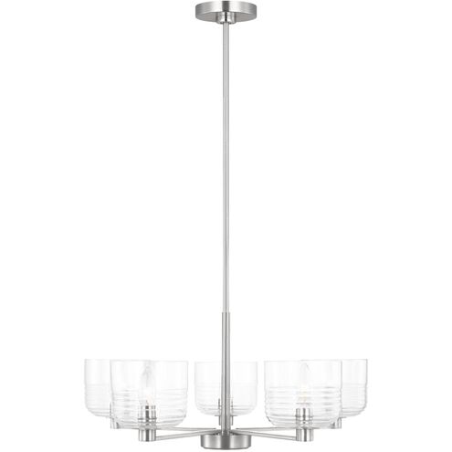 Drew & Jonathan Lochdale 5 Light 24 inch Brushed Nickel Chandelier Ceiling Light, Medium