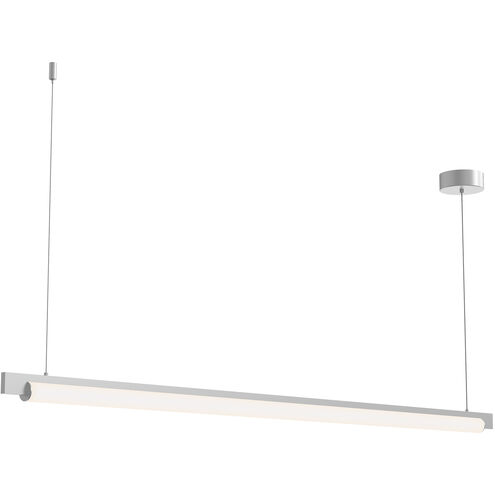Keel LED 60 inch Bright Satin Aluminum Pendant Ceiling Light