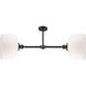 Franklin Restoration X-Large Bell 2 Light 21 inch Oil Rubbed Bronze Chandelier Ceiling Light in Matte White Glass, Franklin Restoration