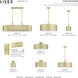 Vistaview 4 Light 21 inch Soft Gold Semi-Flush Ceiling Light