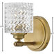 Elle 1 Light 6.5 inch Heritage Brass Vanity Light Wall Light